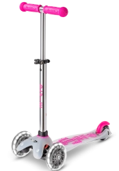 Micro Mini Deluxe Flux LED scooter Neon Pink