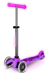 Micro Mini Deluxe Glow LED scooter Frosty Pink