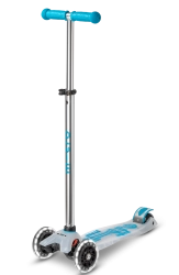 Micro Maxi Deluxe Flux LED scooter Aqua