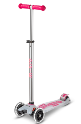 Micro Maxi Deluxe Flux LED scooter Pink