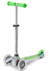 Micro Mini Deluxe Flux LED scooter Neon Green