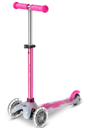 Micro Mini Deluxe Flux LED Neochrome scooter Pink