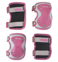 Micro Elbow & Knee Pads S size Reflective Pink