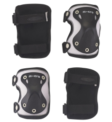 Micro Elbow & Knee Pads S size Reflective Black