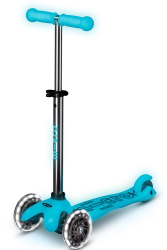 Micro Mini Deluxe Glow LED scooter Glacier Aqua