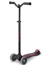 Micro Maxi Deluxe PRO LED skrejritenis Black/Red