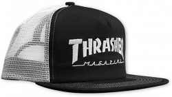 Thrasher snapback Logo Mesh BlackWhite