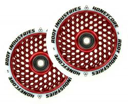 Root Industries Honeycore Wheel White 110mm Red