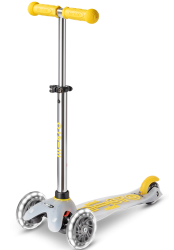 Micro Mini Deluxe Flux LED scooter Neon Yellow