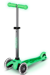 Micro Mini Deluxe Glow LED scooter Icy Lime